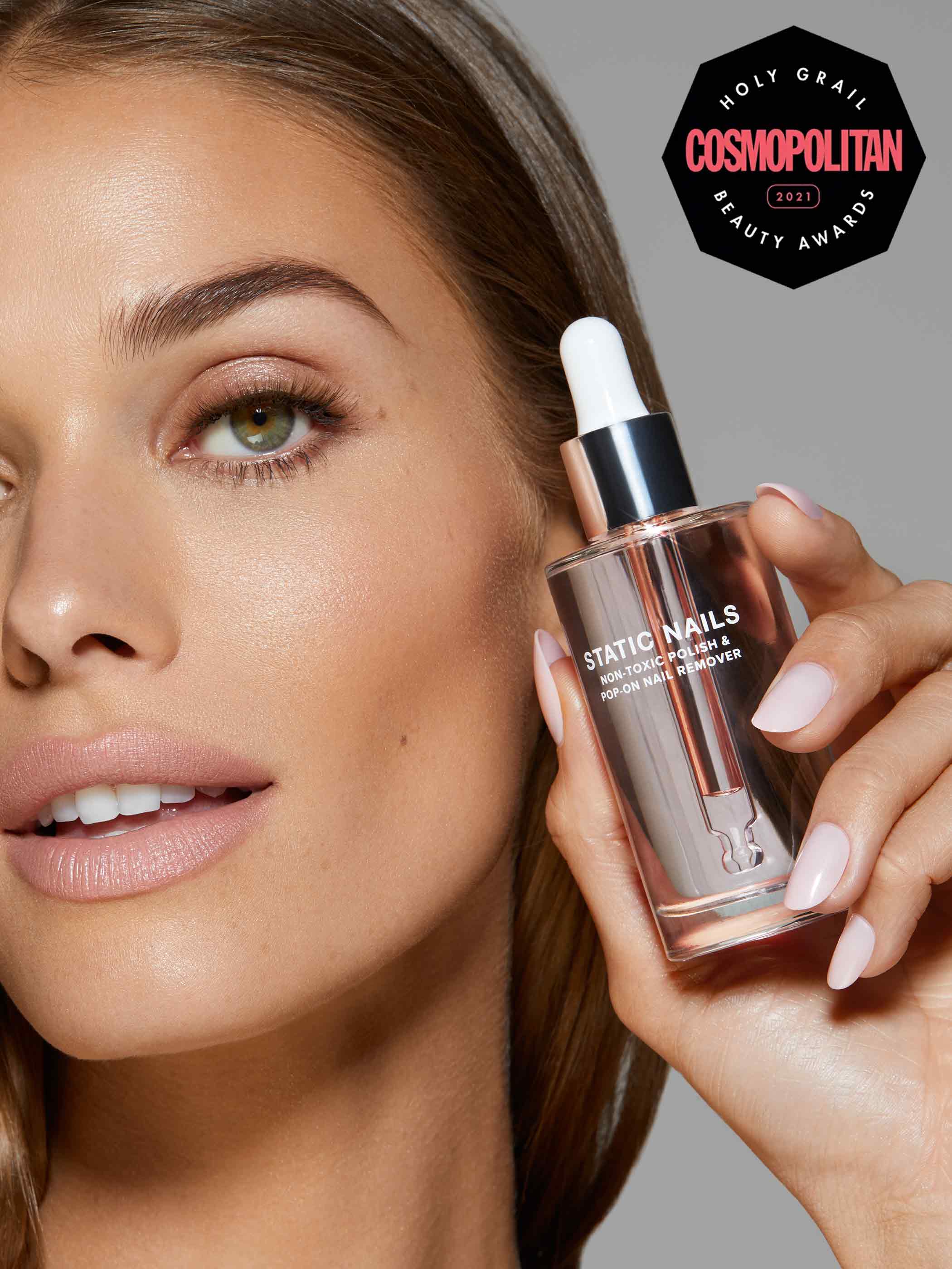 100% NON-TOXIC, ODORLESS POLISH & POP-ON REMOVER (CLEAR) - Image 4